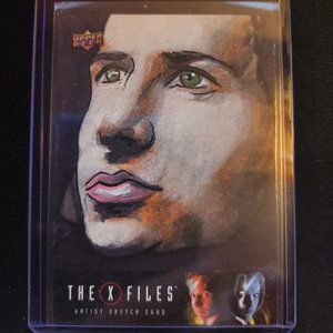 The X Files Sketch Card By Rees Finlay